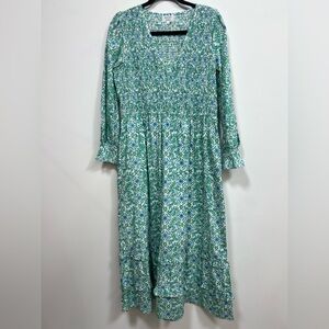 Pink City Prints NWOT maxi, size large.